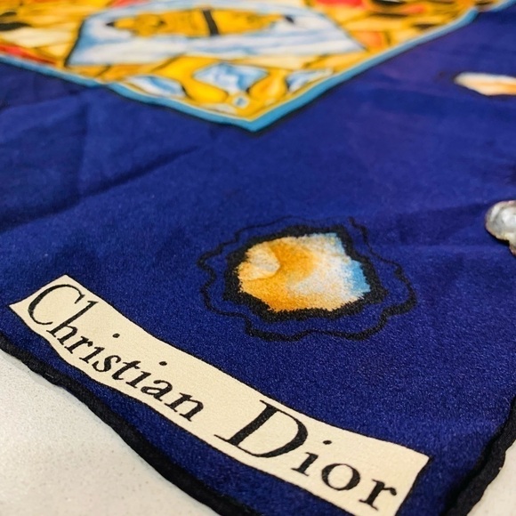 CHRISTIAN DIOR Silk Scarf Wrap - Picture 4 of 12